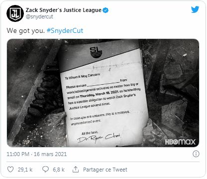 Zak Snyder Justice League