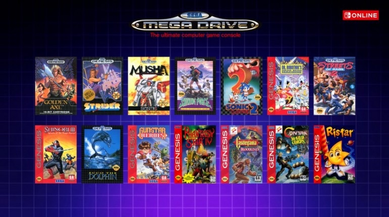 Switch Online Jeux Mega Drive